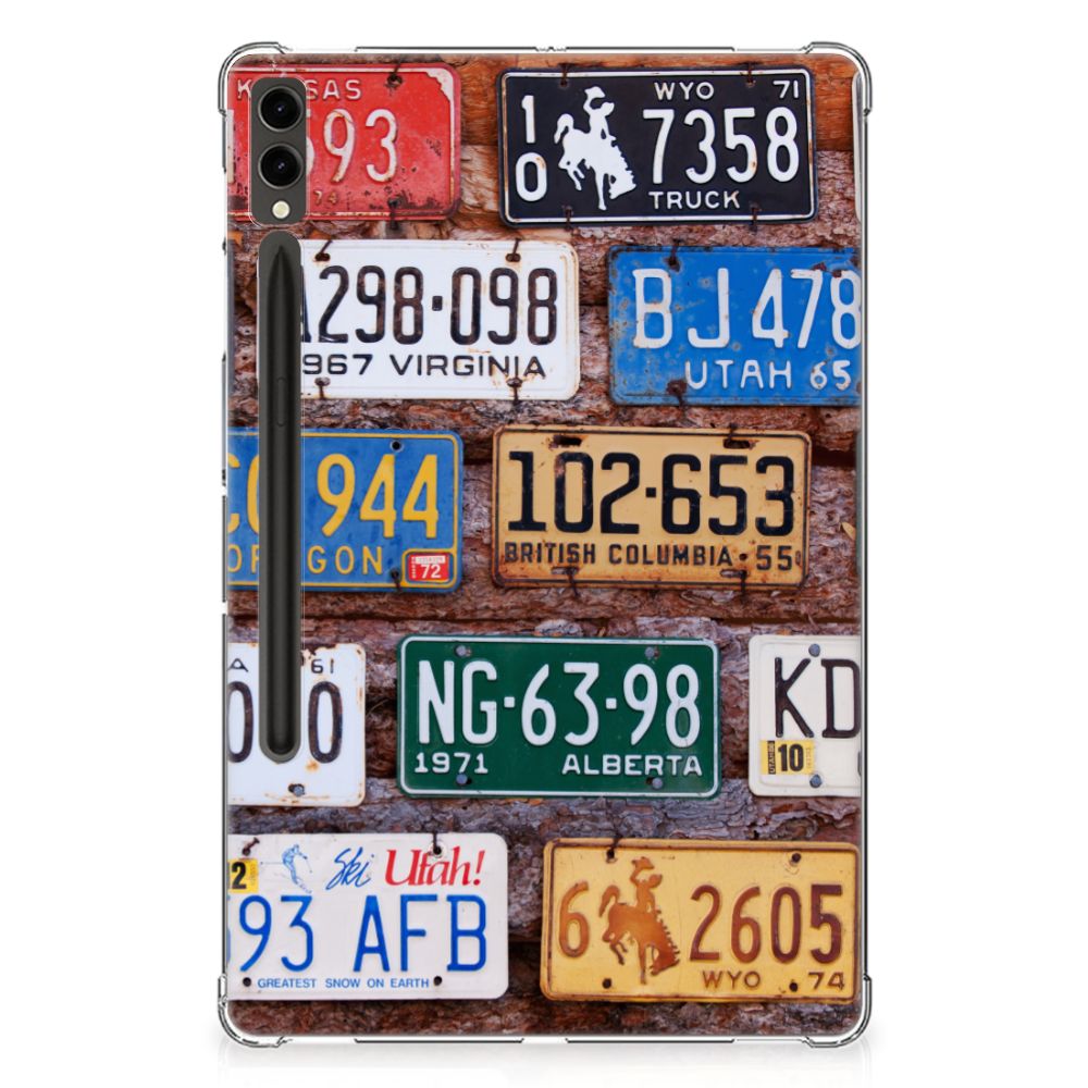 Samsung Galaxy Tab S9 Plus Tablet Backcover met foto Kentekenplaten