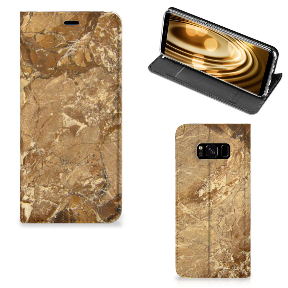 Samsung Galaxy S8 Standcase Marmer Creme