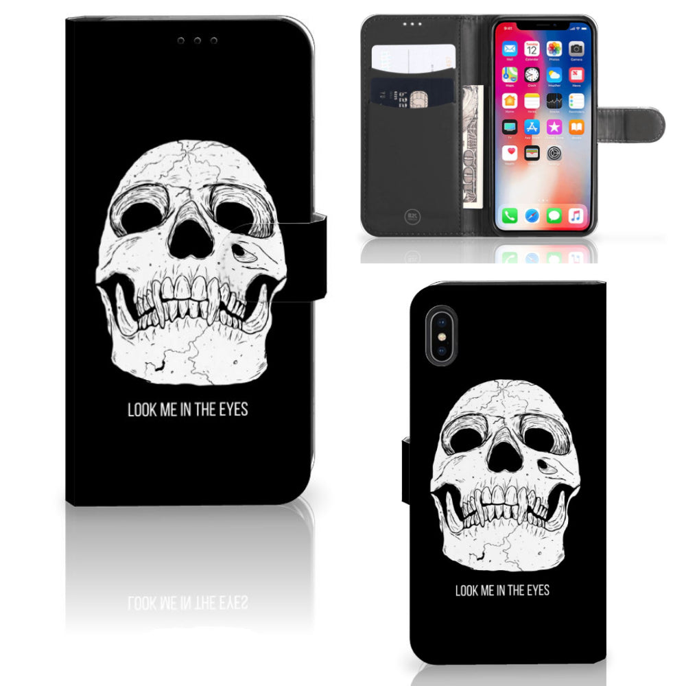 Telefoonhoesje met Naam Apple iPhone Xs Max Skull Eyes