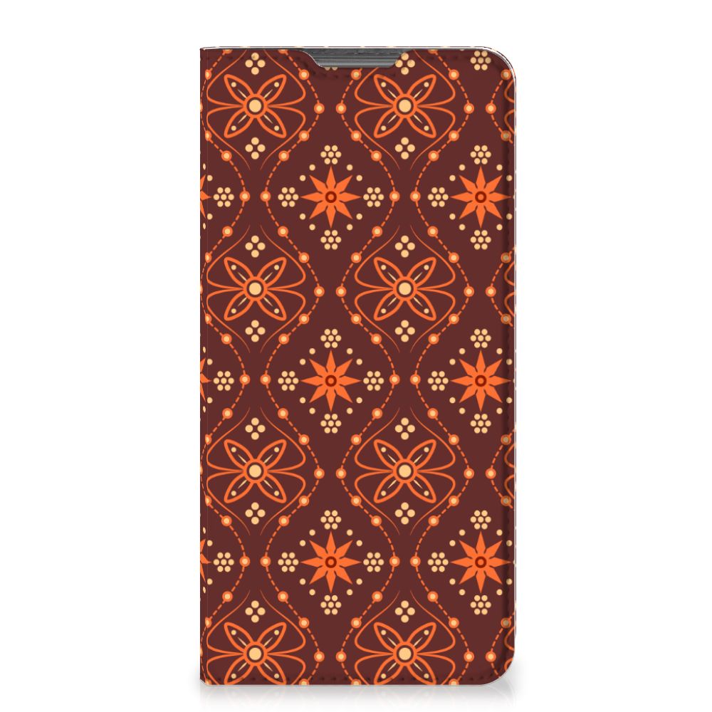Motorola Moto G52 | Moto G82 Hoesje met Magneet Batik Brown - B2C Telecom