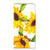 Smart Cover voor Samsung Galaxy A14 5G Zonnebloemen met een vrolijk zonnebloemen ontwerp.