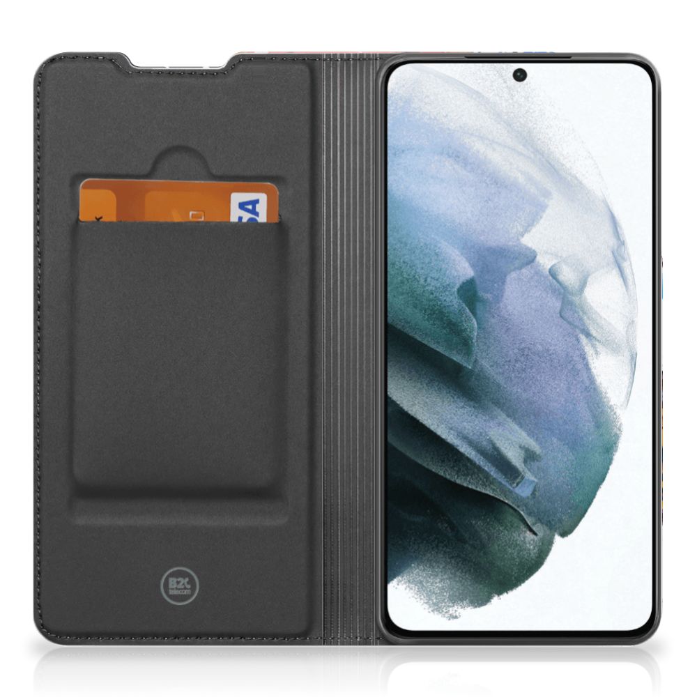 Samsung Galaxy S21 FE Stand Case Kentekenplaten
