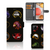 Samsung Galaxy A42 5G Leuk Hoesje Cartoon met verschillende dierenlogo's op zwarte achtergrond.