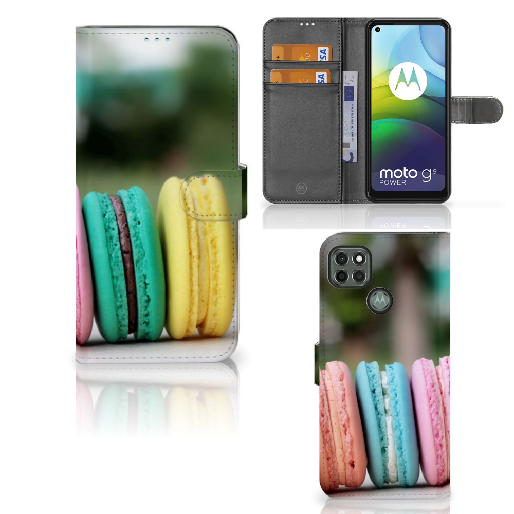 Motorola Moto G9 Power Book Cover Macarons