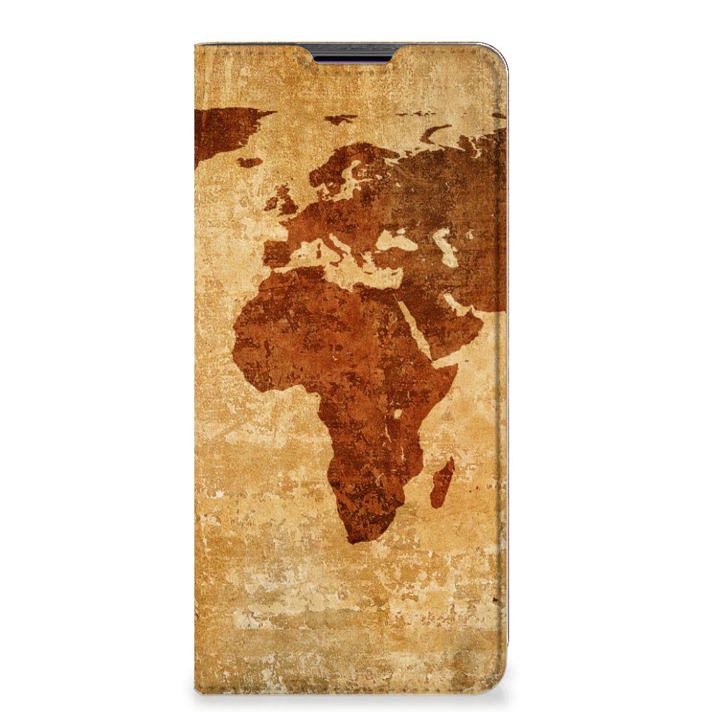 Motorola Edge 30 Pro Book Cover Wereldkaart - B2C Telecom