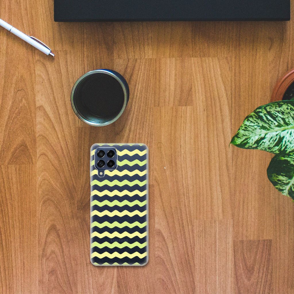 Samsung Galaxy M53 TPU bumper Waves Yellow B2C Telecom