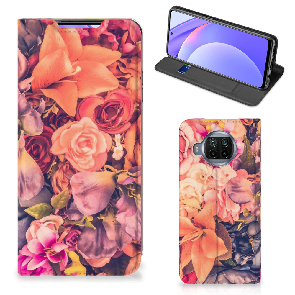 Xiaomi Mi 10T Lite Smart Cover Bosje Bloemen - B2C Telecom