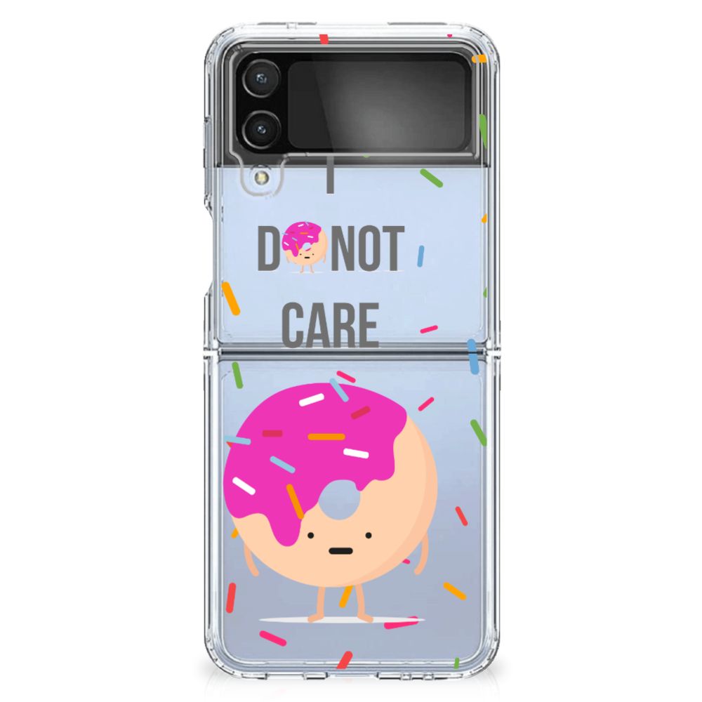 Samsung Galaxy Z Flip 4 Siliconen Case Donut Roze