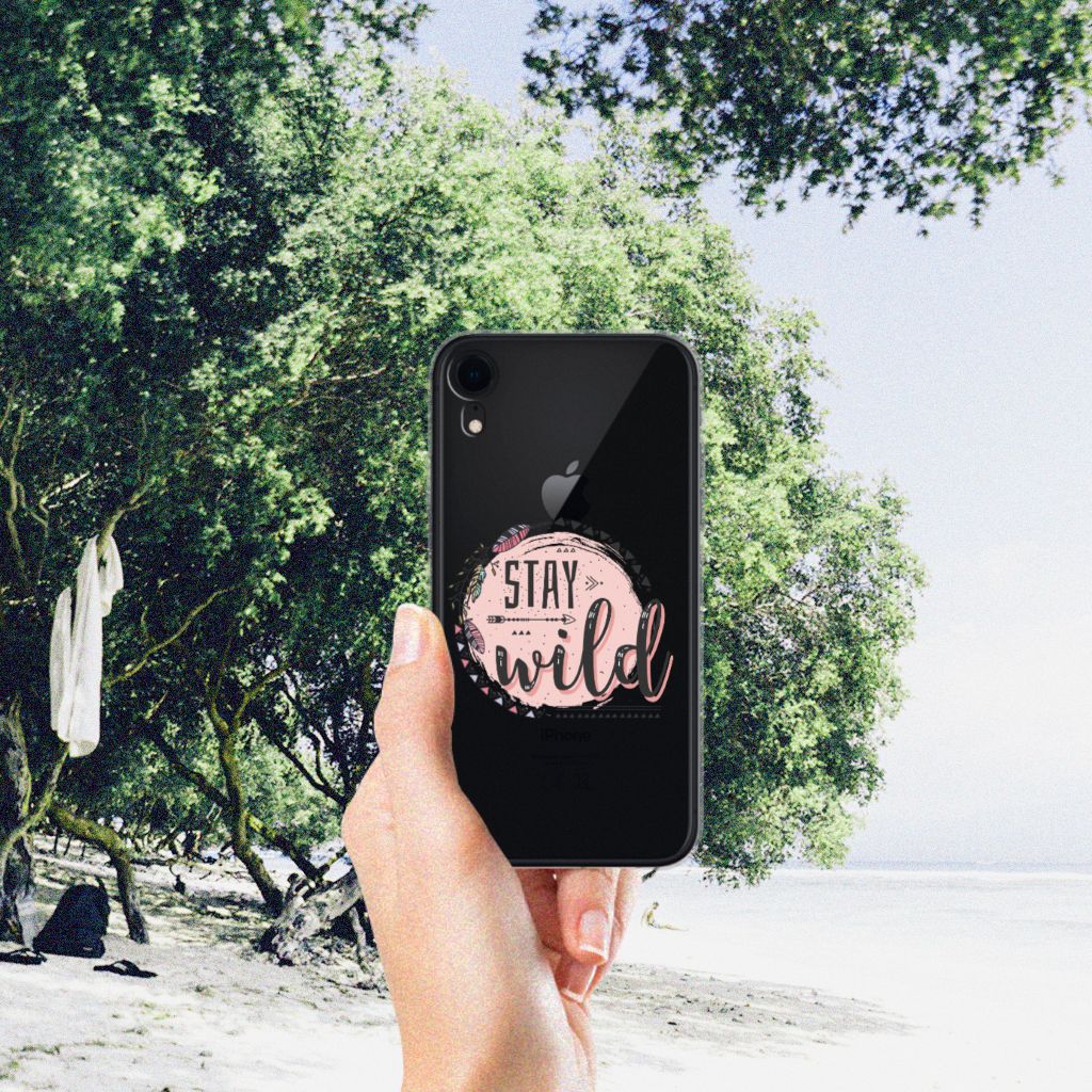 Apple iPhone Xr Telefoonhoesje met Naam Boho Stay Wild