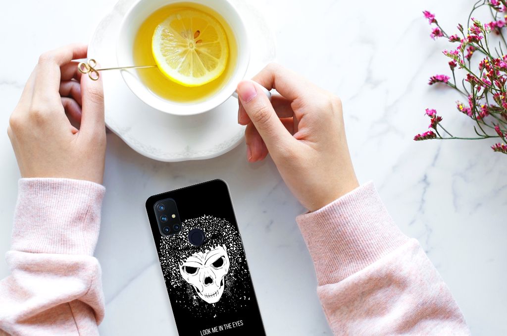 Silicone Back Case OnePlus Nord N10 5G Skull Hair B2C Telecom