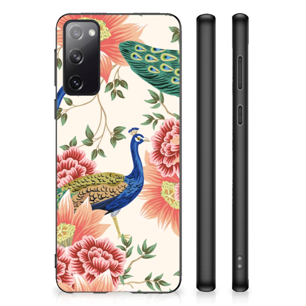 Back Cover voor Samsung Galaxy S20 Pink Peacock B2C Telecom