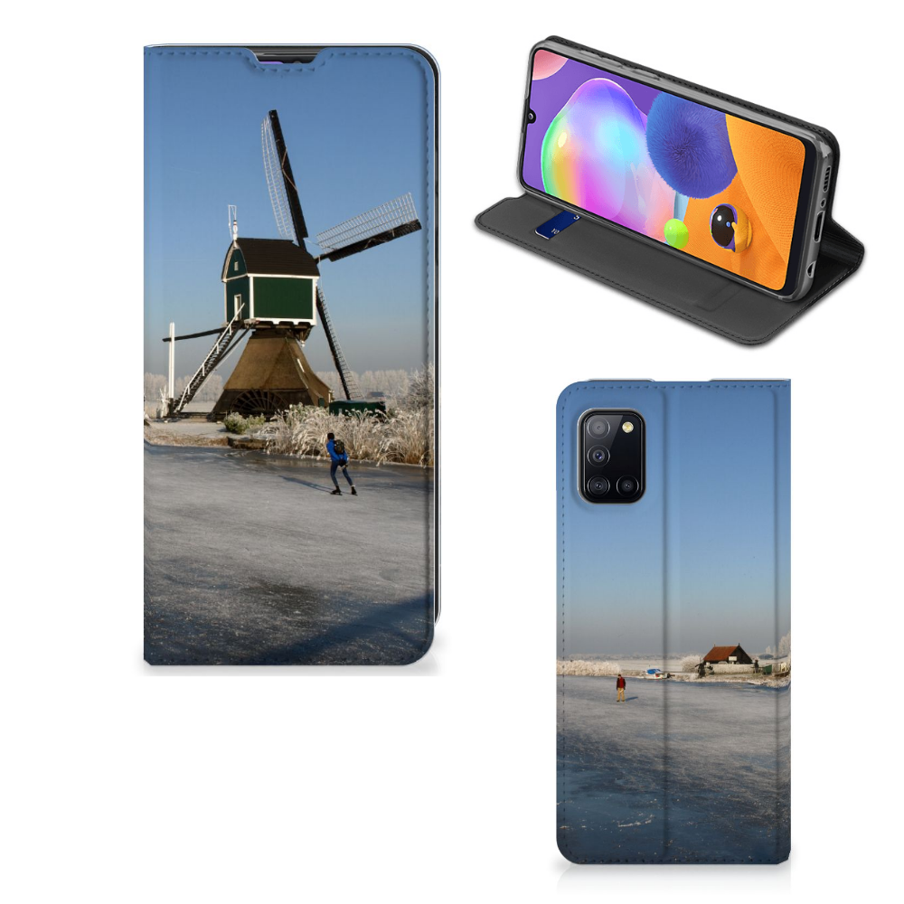Samsung Galaxy A31 Book Cover Schaatsers - B2C Telecom