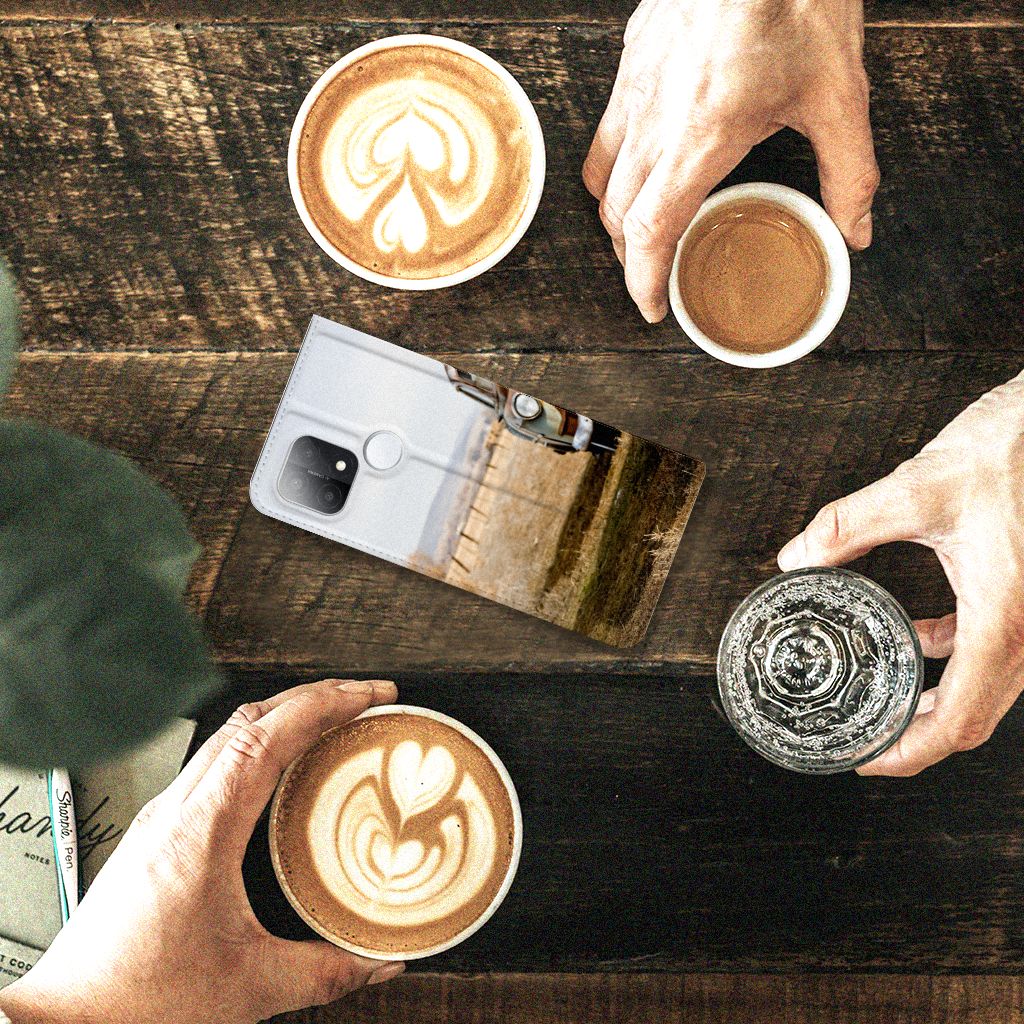 OPPO A15 Stand Case Vintage Auto - B2C Telecom