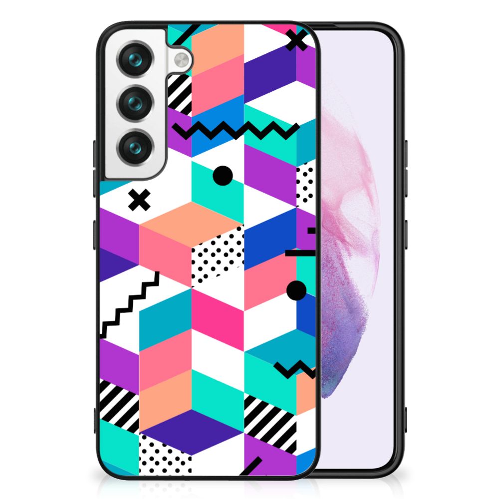 Samsung Galaxy S22 Backcover Blokken Kleurrijk