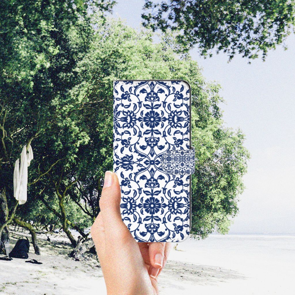 Motorola Moto G31 | G41 Hoesje Flower Blue