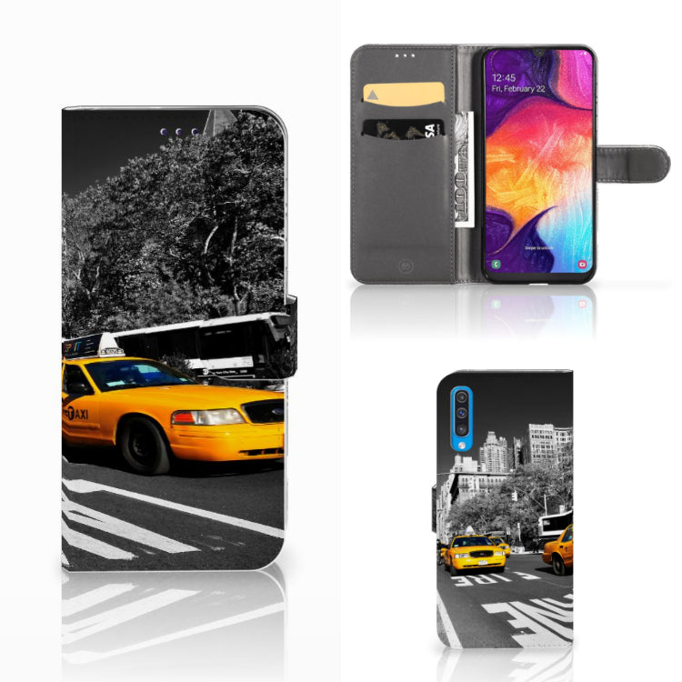 Samsung Galaxy A50 Flip Cover New York Taxi
