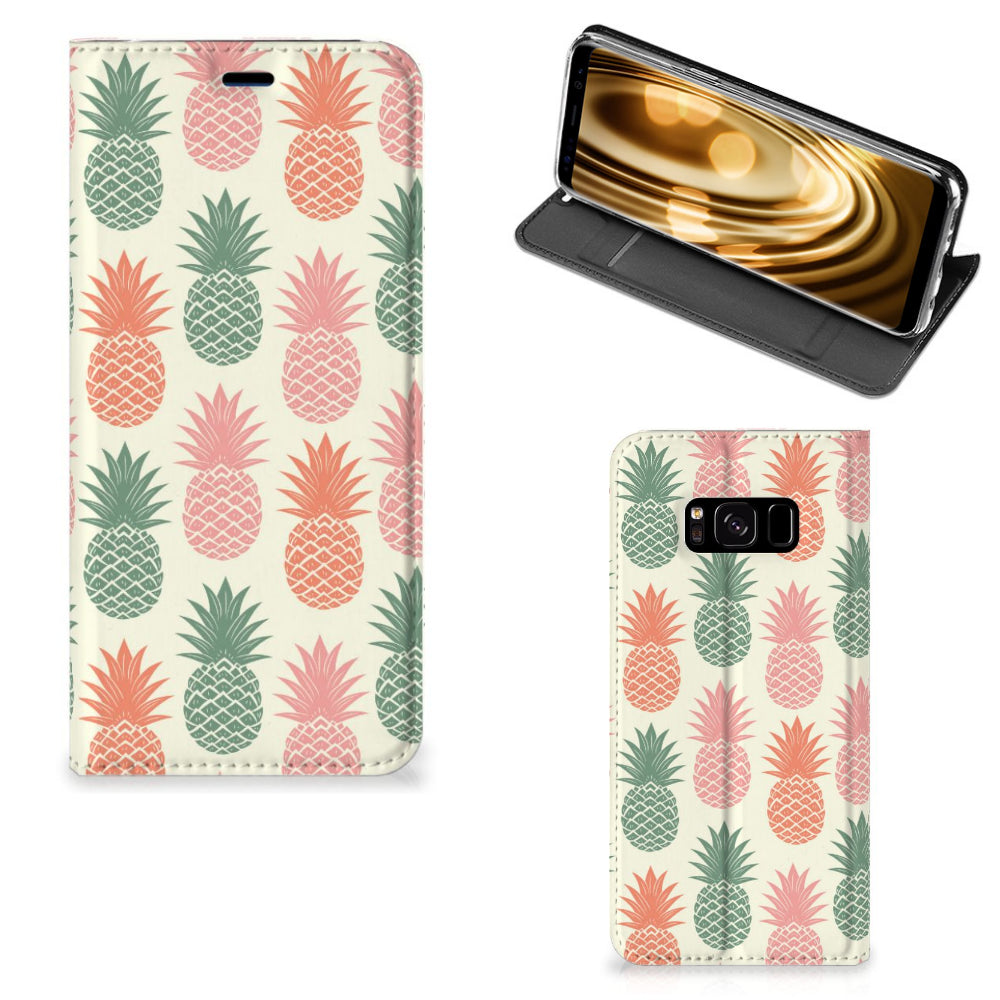 Samsung Galaxy S8 Flip Style Cover Ananas