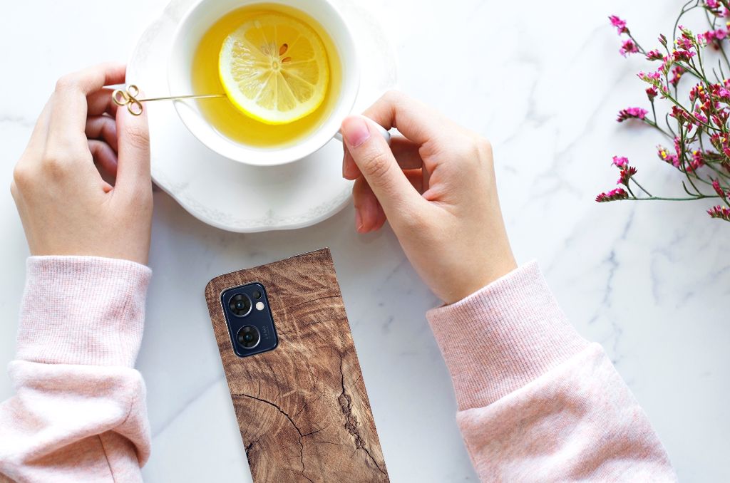 OPPO Find X5 Lite | Reno7 5G Book Wallet Case Tree Trunk - B2C Telecom