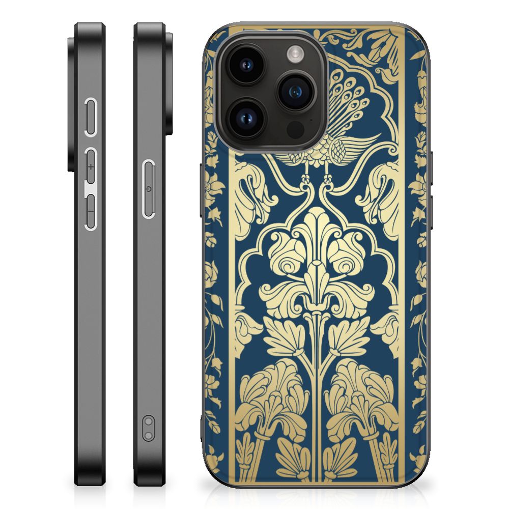 iPhone 15 Pro Max Bloemen Hoesje Beige Flowers