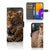 Samsung Galaxy M52 Telefoonhoesje met Pasjes Luipaard