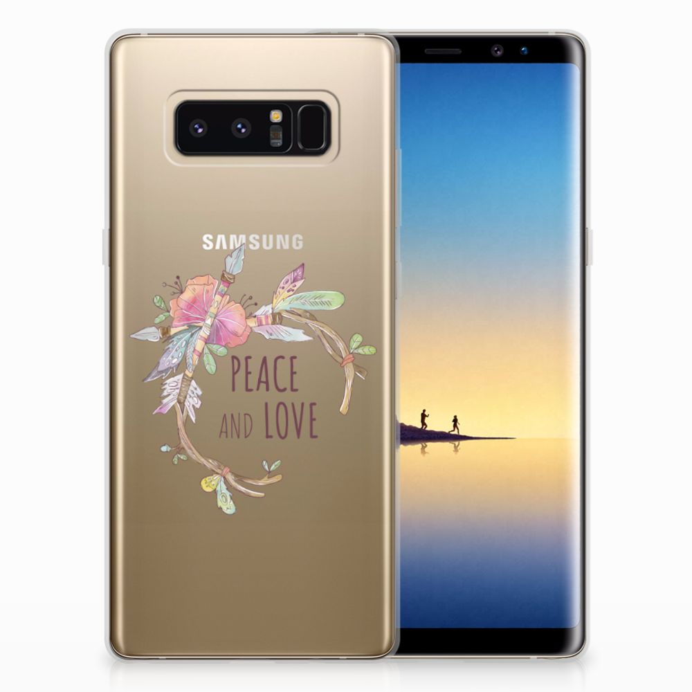 Samsung Galaxy Note 8 Telefoonhoesje met Naam Boho Text