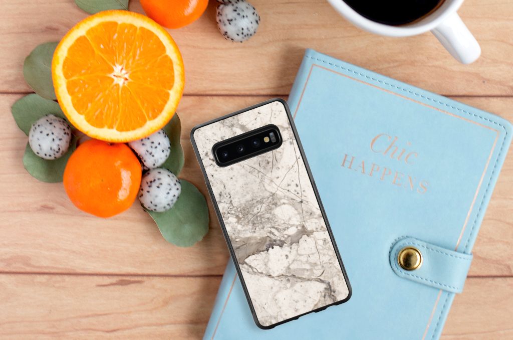 Samsung Galaxy S10+ Gripcase Marmer Beige B2C Telecom