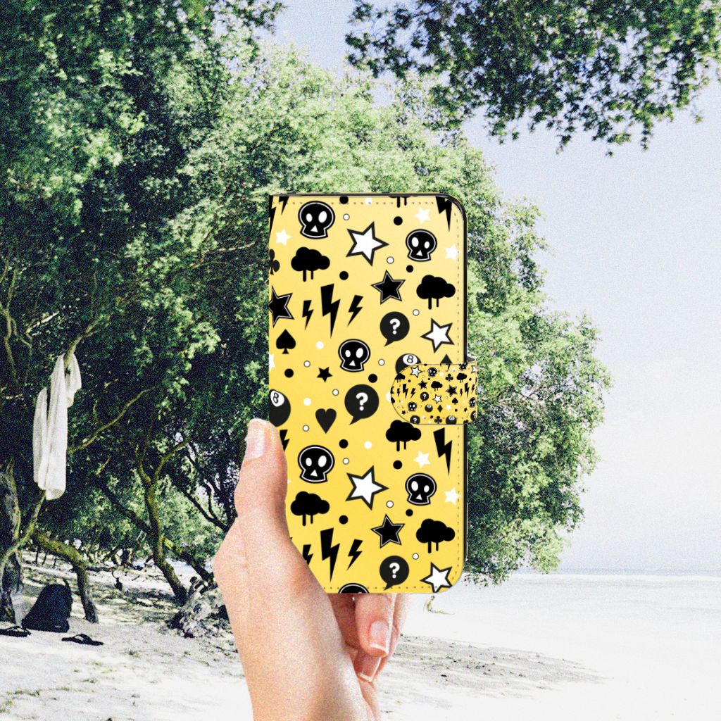 Telefoonhoesje met Naam Samsung Galaxy A34 Punk Geel