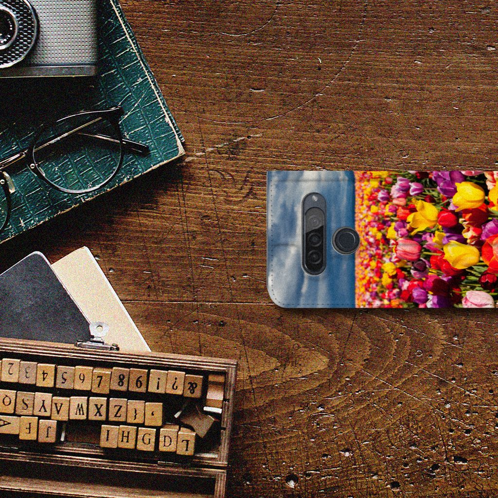 LG G8s Thinq Smart Cover Tulpen - B2C Telecom