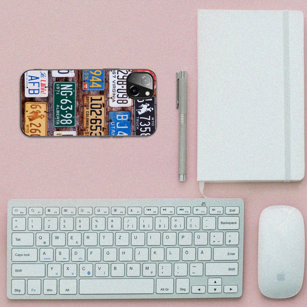 iPhone 14 Plus Silicone Back Case Kentekenplaten B2C Telecom