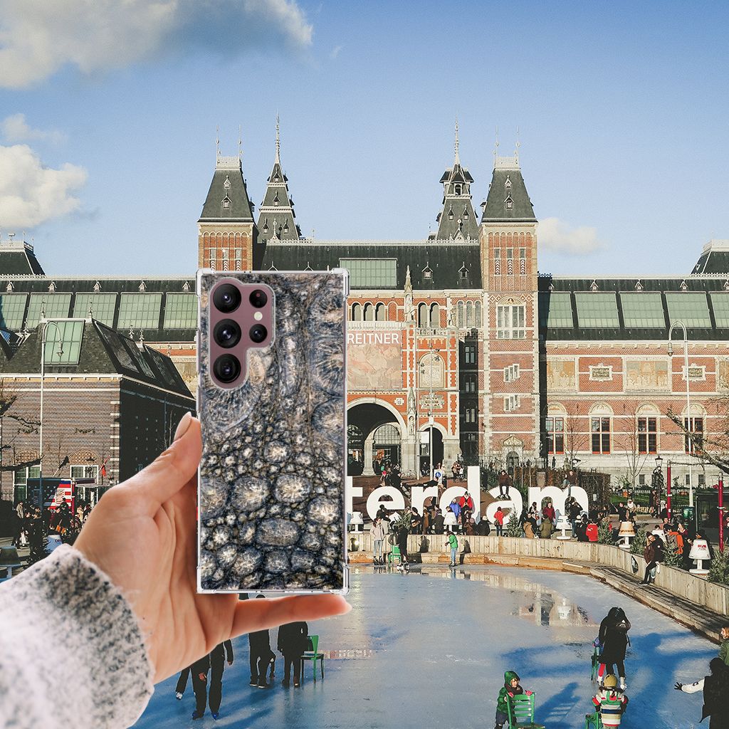 Samsung Galaxy S23 Ultra Case Anti-shock Krokodillenprint B2C Telecom