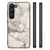 Samsung Galaxy S23 Marmeren Print Telefoonhoesje Marmer Beige B2C Telecom