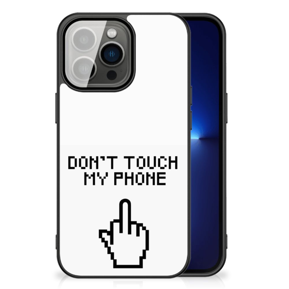 iPhone 13 Pro Telefoon Hoesje Finger Don't Touch My Phone