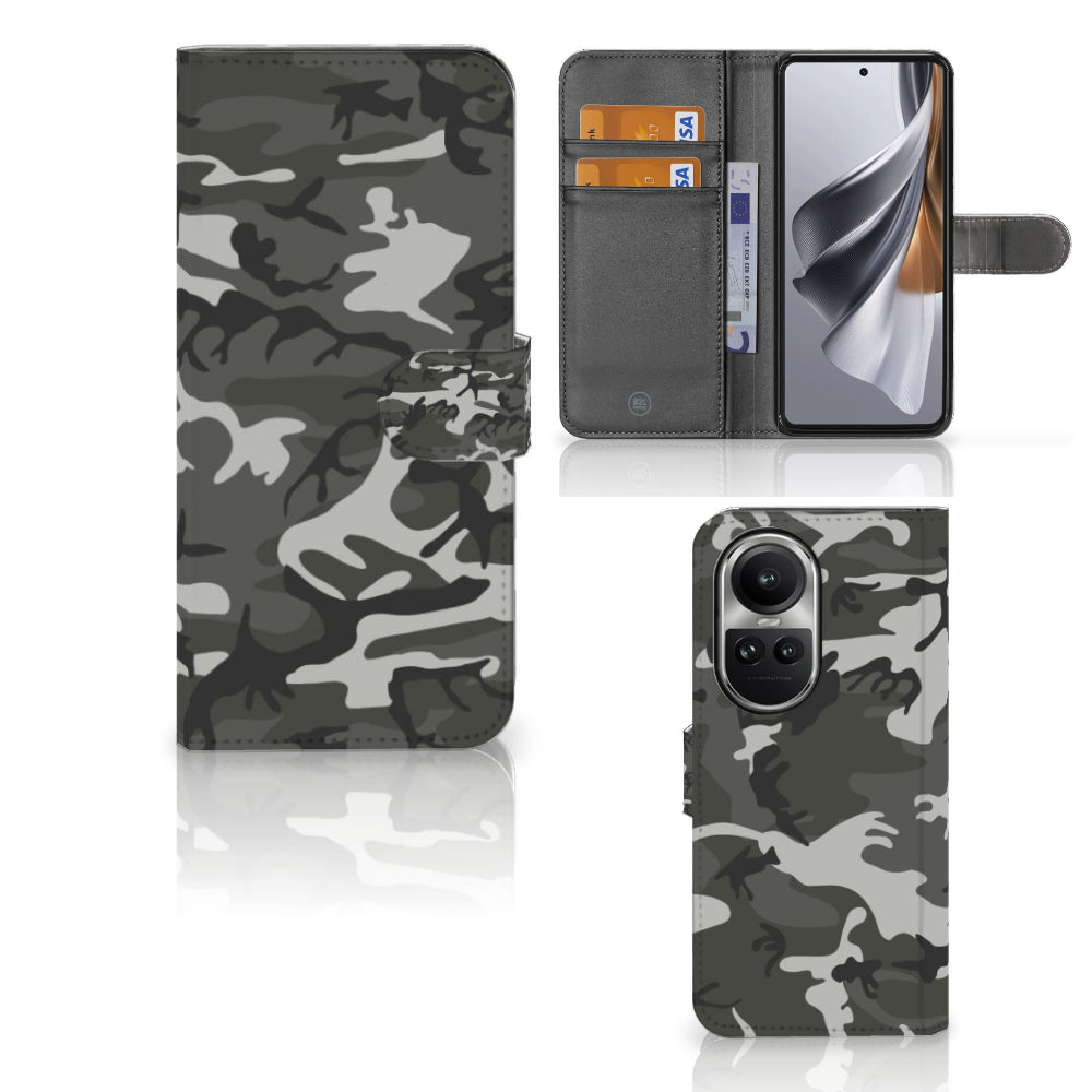 OPPO Reno10 | 10 Pro Telefoon Hoesje Army Light