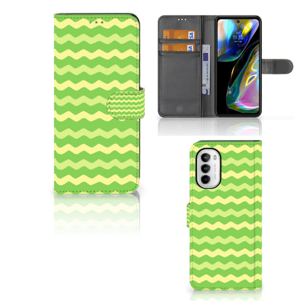 Motorola Moto G52 | Moto G82 Telefoon Hoesje Waves Green