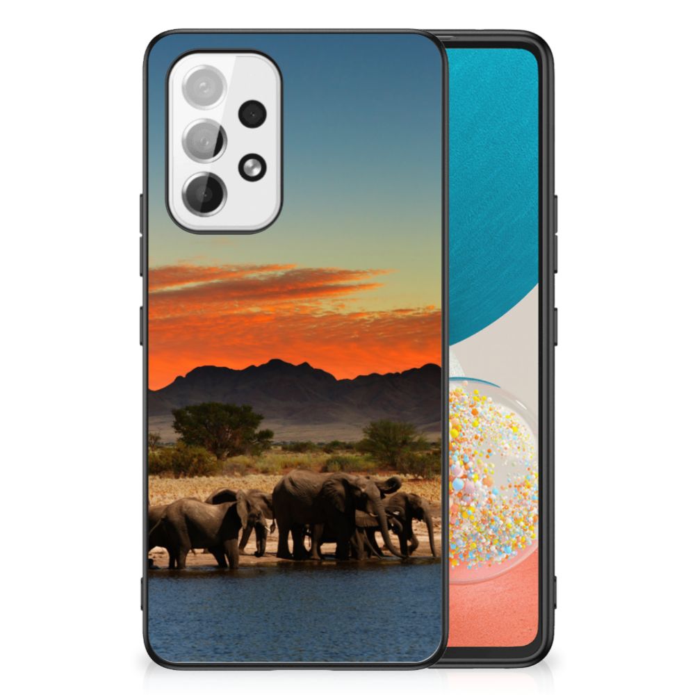 Samsung Galaxy A53 Dierenprint Telefoonhoesje Olifanten