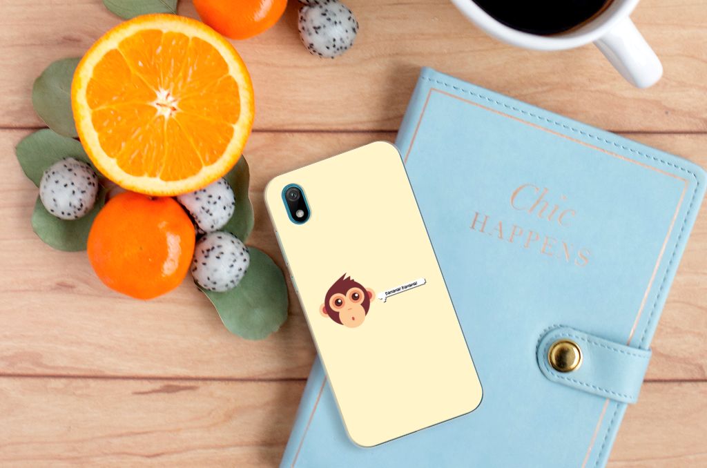Huawei Y5 (2019) Telefoonhoesje met Naam Monkey