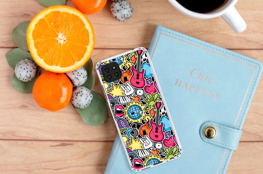 Samsung Galaxy A22 5G Anti Shock Bumper Case Punk Rock B2C Telecom
