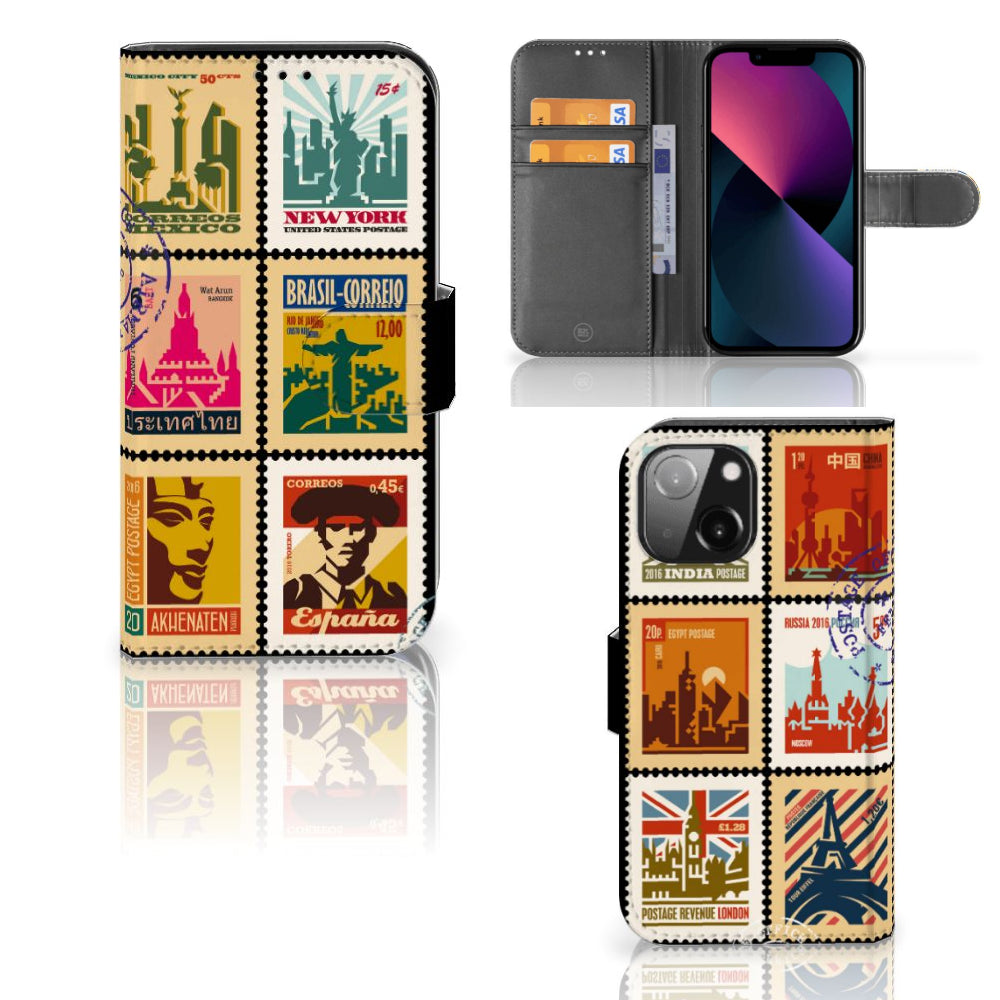 iPhone 13 Mini Flip Cover Postzegels