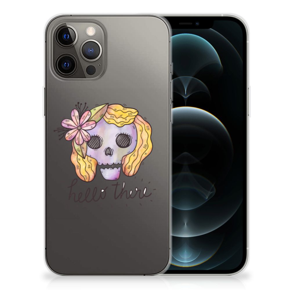 Silicone Back Case iPhone 12 Pro Max Boho Skull B2C Telecom