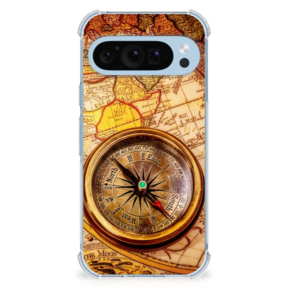 Google Pixel 9 | 9 Pro Telefoonhoesje met valbescherming Kompas
