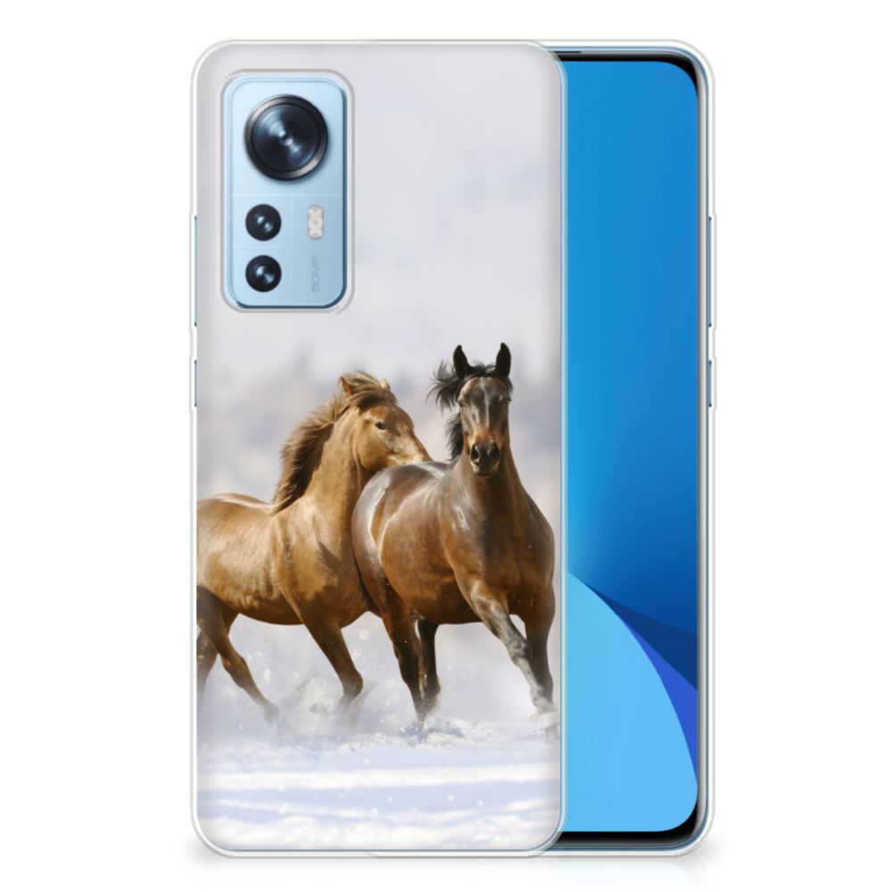 Xiaomi 12 | 12X TPU Hoesje Paarden B2C Telecom
