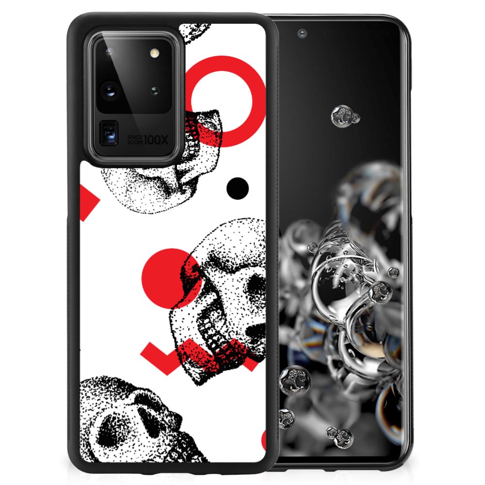 Mobiel Case Samsung Galaxy S20 Ultra Skull Red
