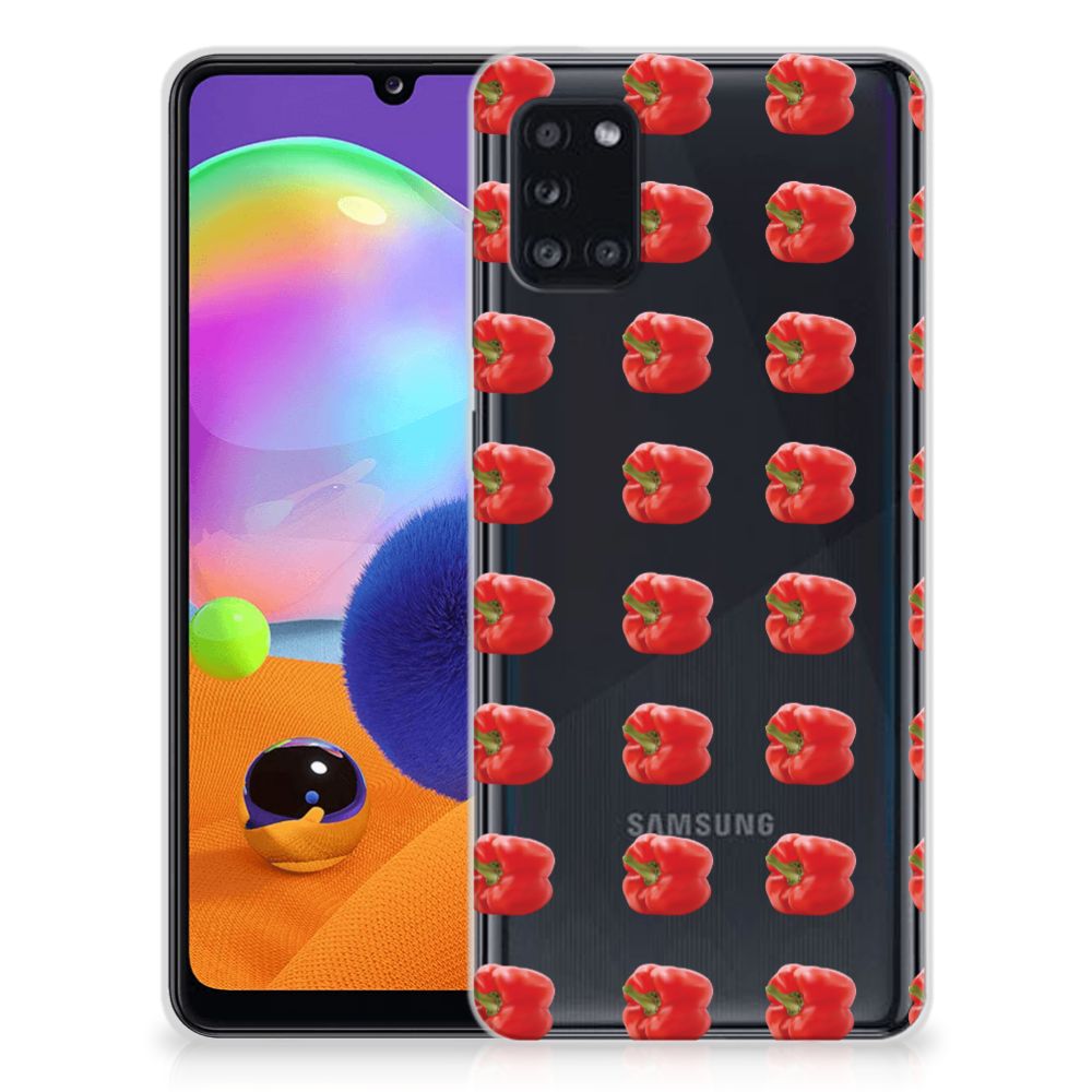 Samsung Galaxy A31 Siliconen Case Paprika Red B2C Telecom