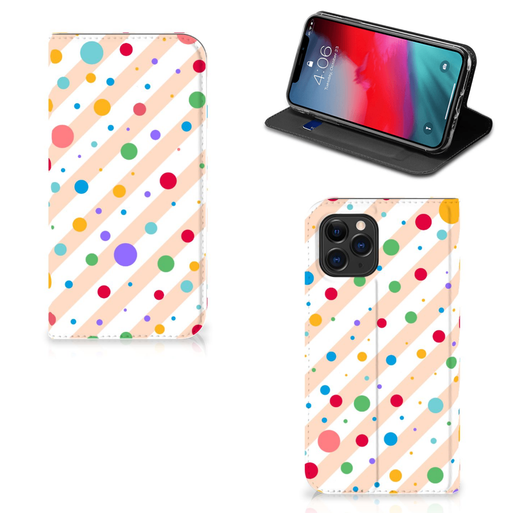 Apple iPhone 11 Pro Hoesje met Magneet Dots