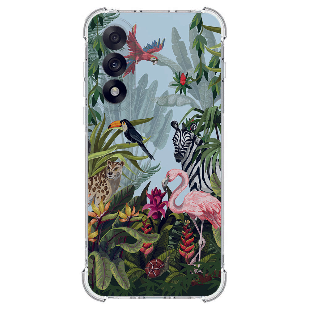 TPU Telefoonhoesje OnePlus Nord 5 - Jungle schokabsorberende backcover