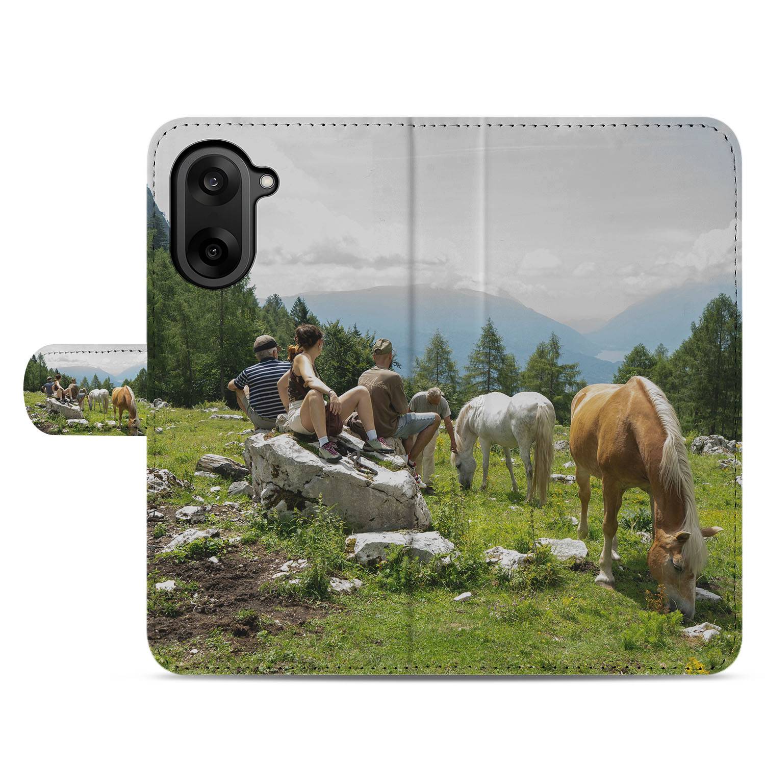 OnePlus Nord CE 5 Bookcase Hoesje Maken met Foto uniek fotocadeau design natuurfoto aanzicht