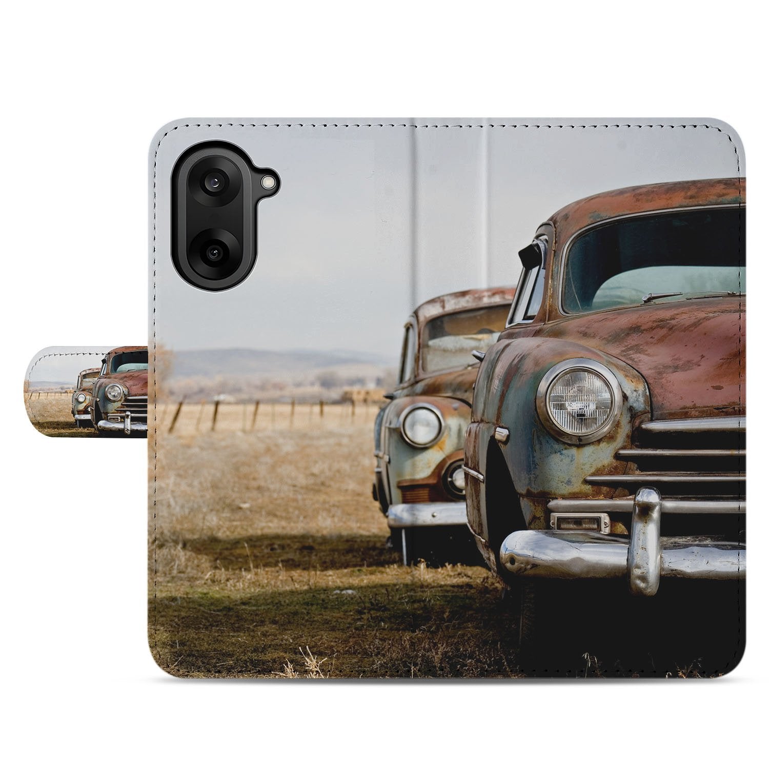 OnePlus Nord CE 5 Vintage Auto Hoesje Voor OnePlus Nord CE 5 Bookcase Hoesje voorkant auto vintage