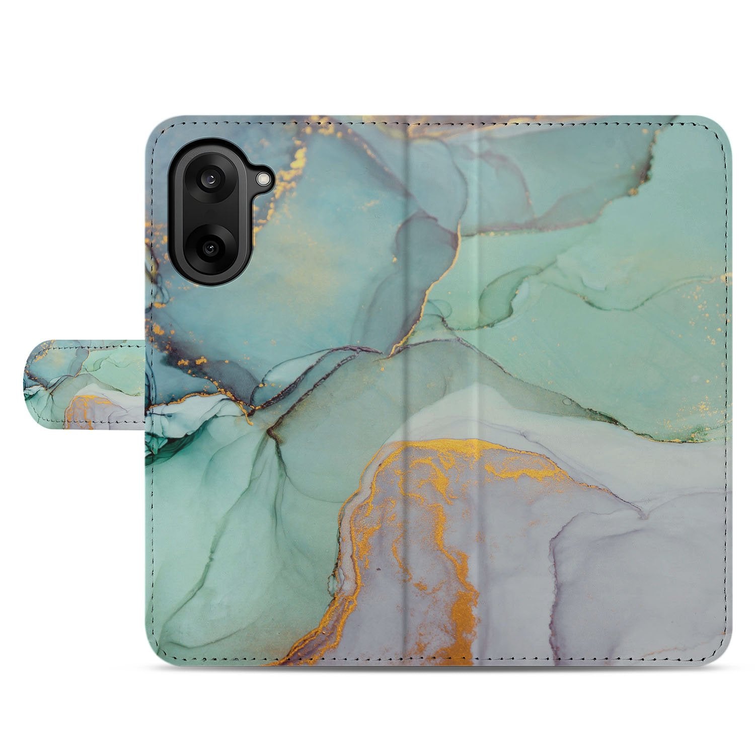 OnePlus Nord CE 5 Watercolor Mix Hoesje Voor OnePlus Nord CE 5 Bookcase Hoesje aanzicht