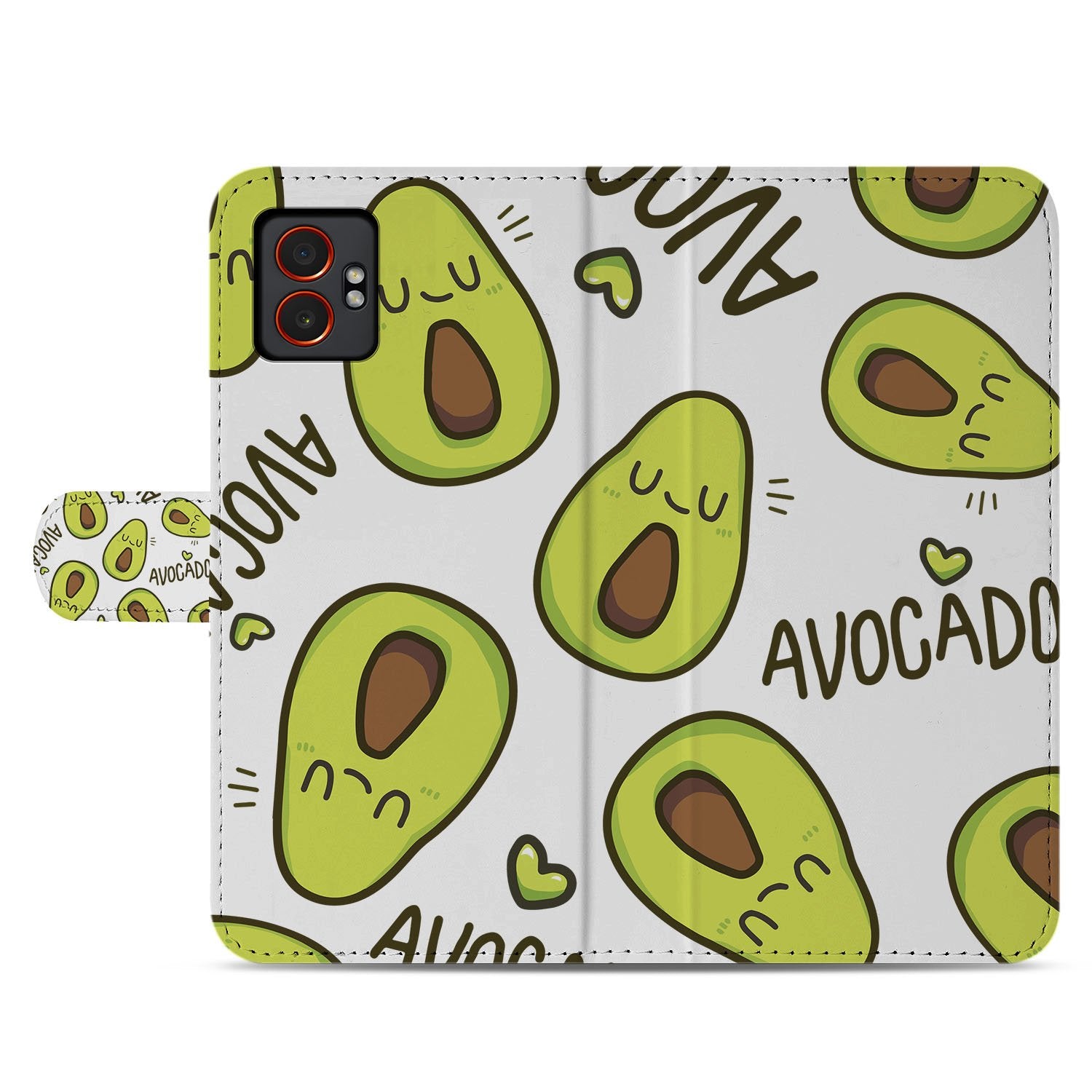 Samsung Galaxy Xcover 7 Pro Bookcase Hoesje Avocado Groen voorkant
