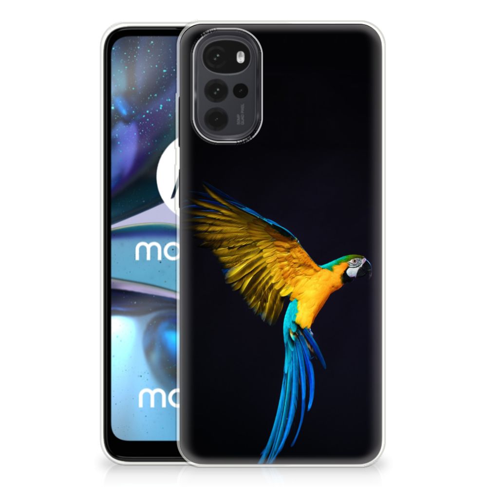 Motorola Moto G22 TPU Hoesje Papegaai